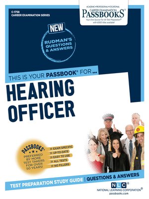 cover image of Hearing Officer